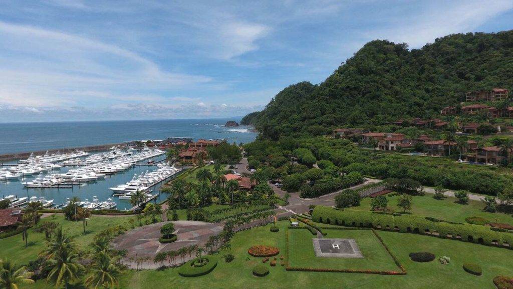 Vista aérea de Los Sueños Resort & Marina