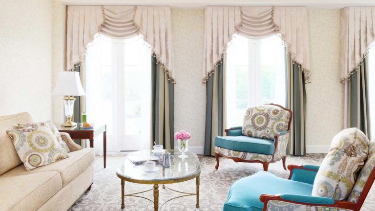 Chateau Double Suite - European inspired room with sofa and chairs | Nemacolin