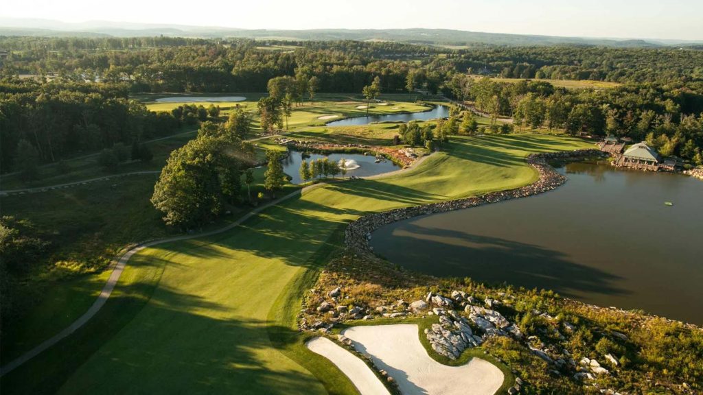 Aerial view of the Mystic Rock golf course | Nemacolin