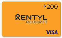 $200 Visa Gift Card from Rentyl Resorts