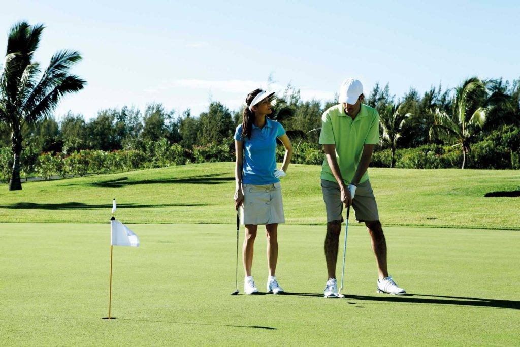 Par jugar una ronda de golf en la isla de Mauricio