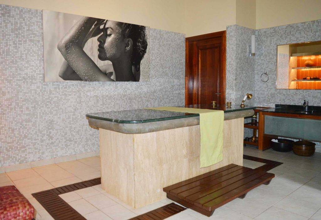 Sala de terapia Hamman en el Shanti Maurice Spa