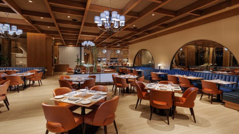 Upscale interior of Paranza Restaurant at Atlantis Paradise Island