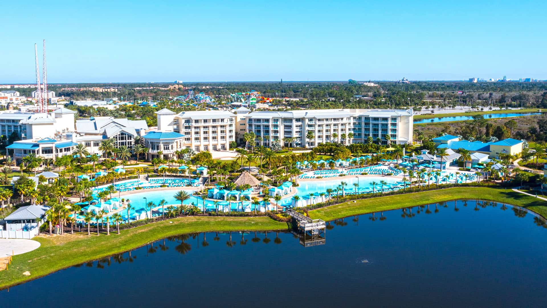 Margaritaville Resort Orlando hotel and Fins Up Beach Club