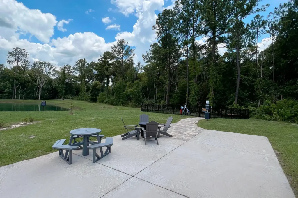 Private Pet Paradise RV site at Island Oaks